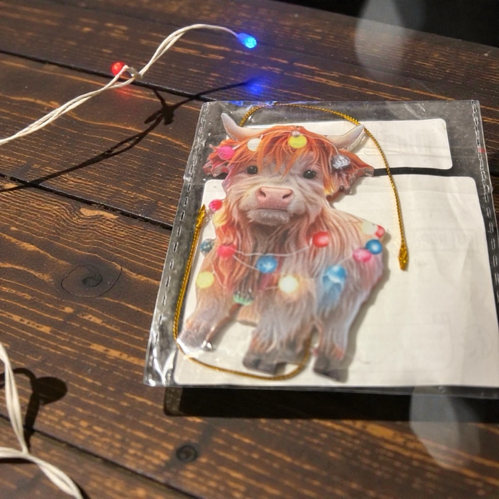 Highland Cow Holiday Ornament